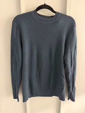 Banana Republic Blue-Green Italian Merino Yarn Sweater Size M